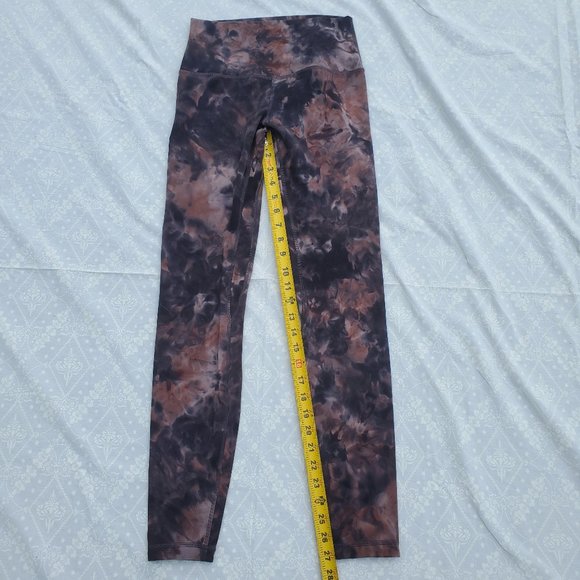 Lululemon Align Pant 28" - Diamond Dye Graphite Grey Pink Pastel - Size 6 - Picture 10 of 13